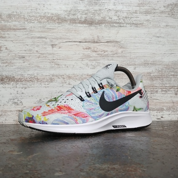 nike women's air zoom pegasus 35 running shoes floral